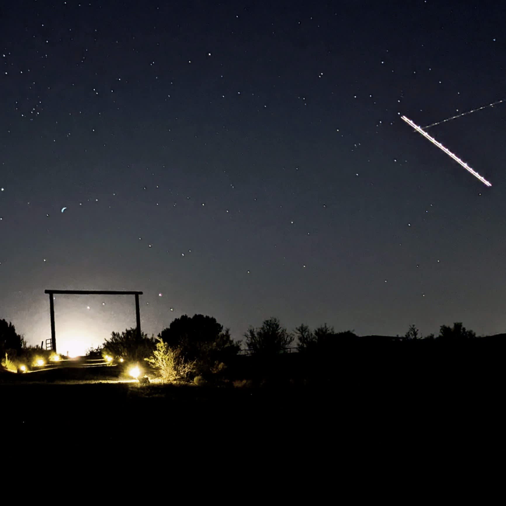 So, it's an airplane but shooting stars are common, just keep looking up.