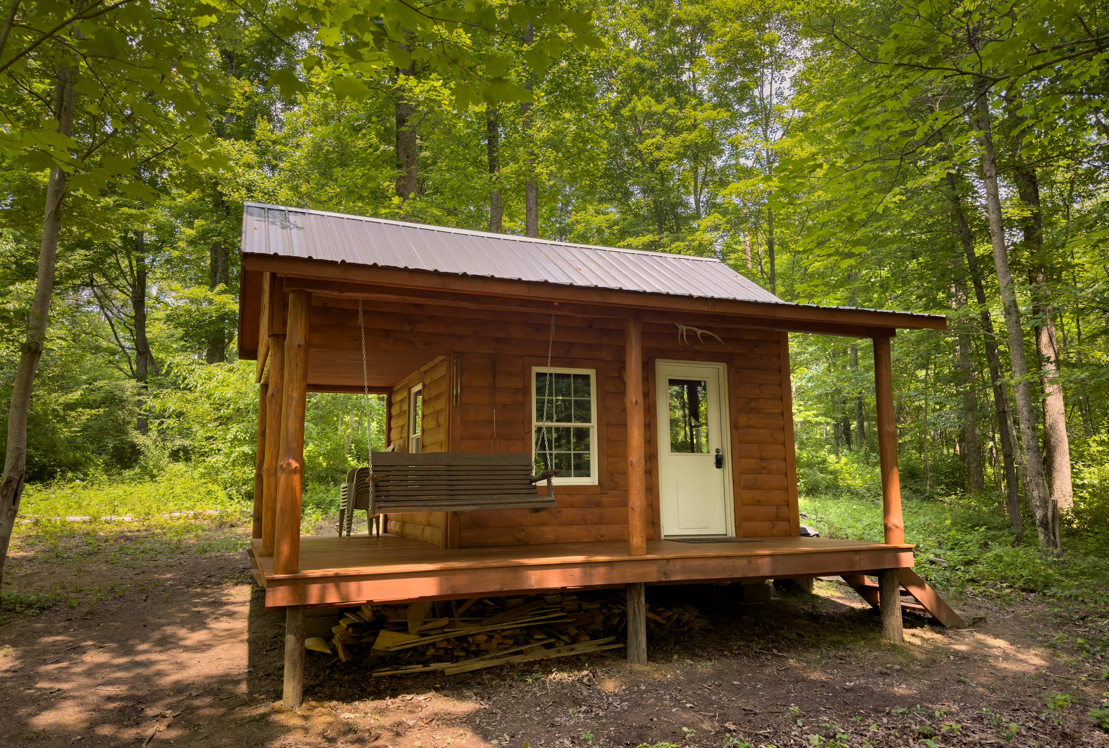 We added a porch swing!