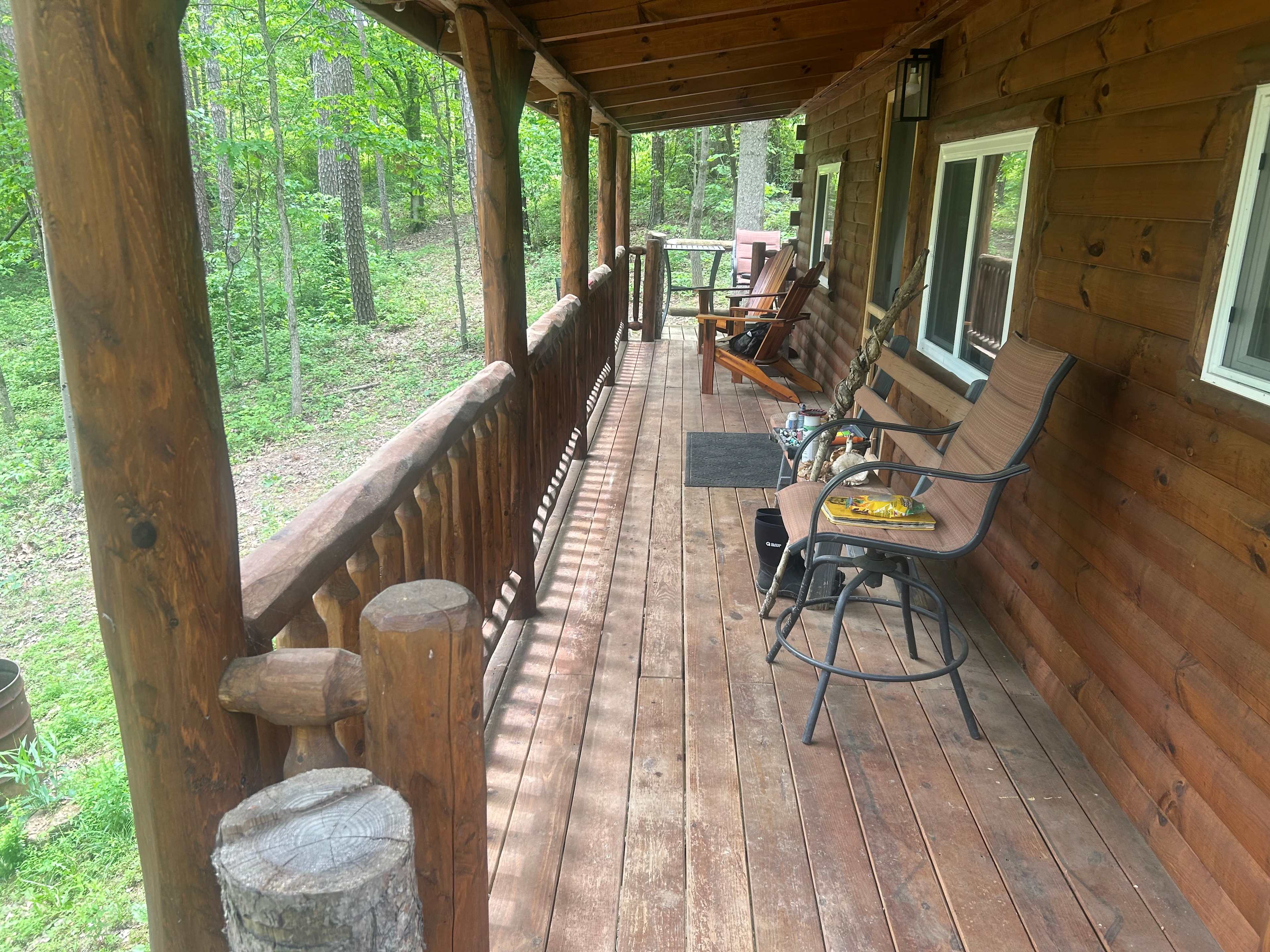 Cozy mountain log cabin