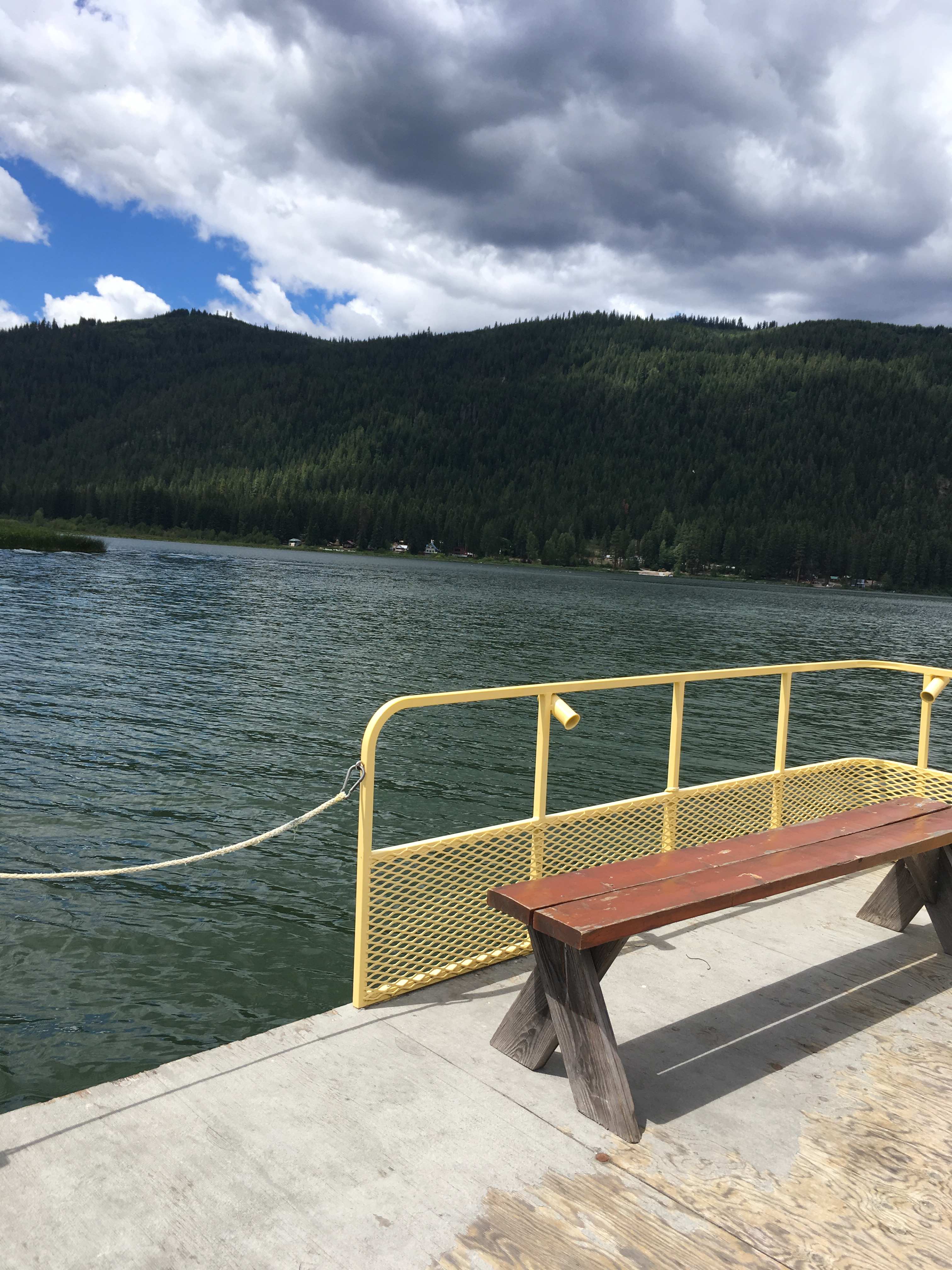 Fishing on beautiful Fish Lake. 