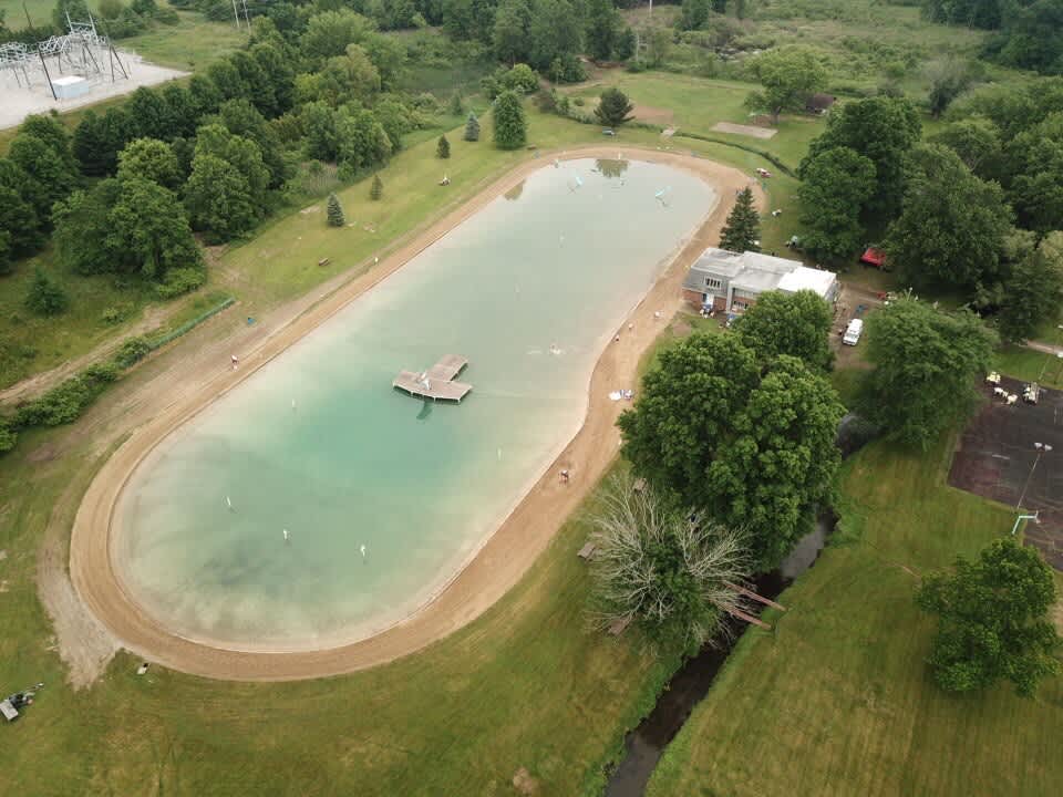 Our 2 acre artesian spring water 