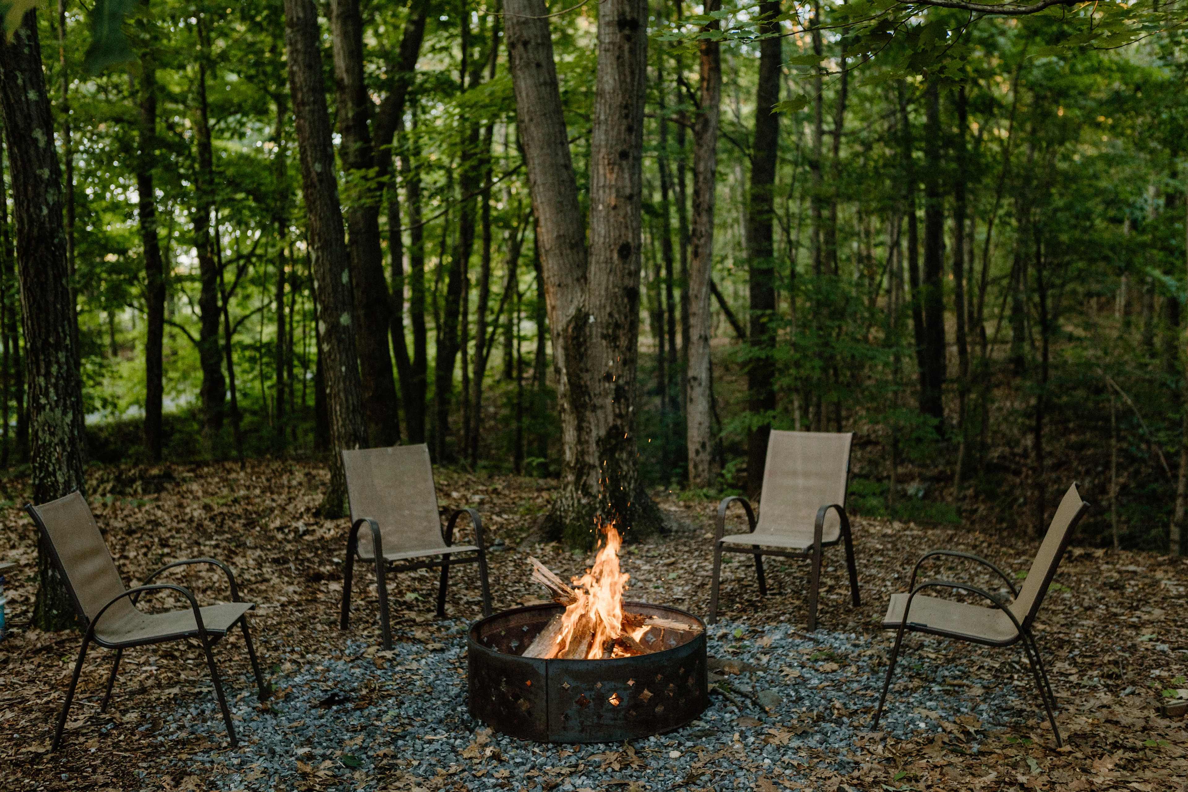 nice fire pit area