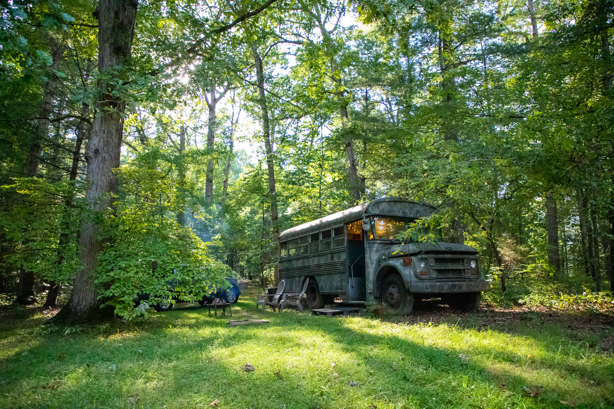 A view of the bus.
