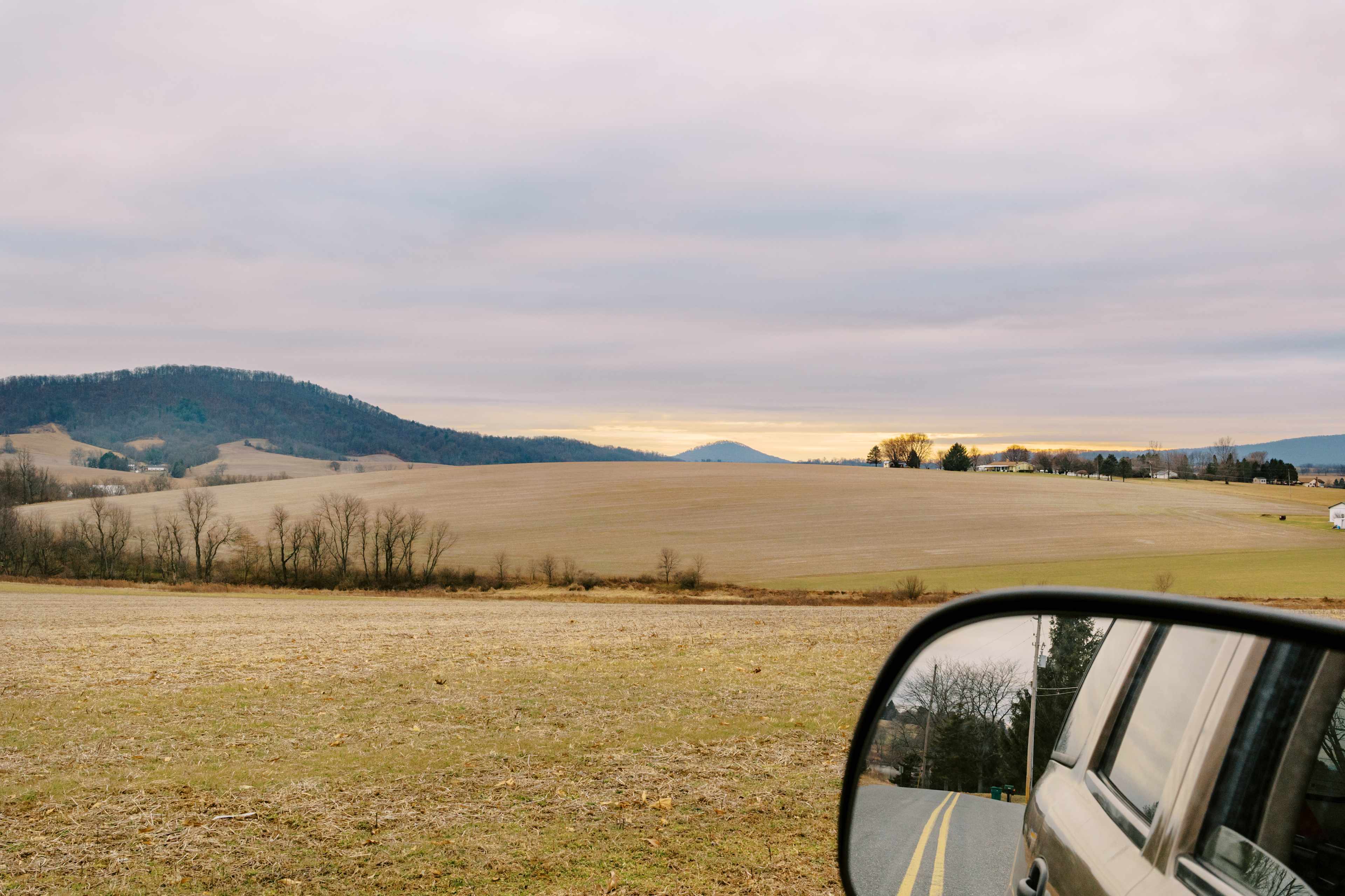 The drive to the campsite is full of beautiful scenery. 