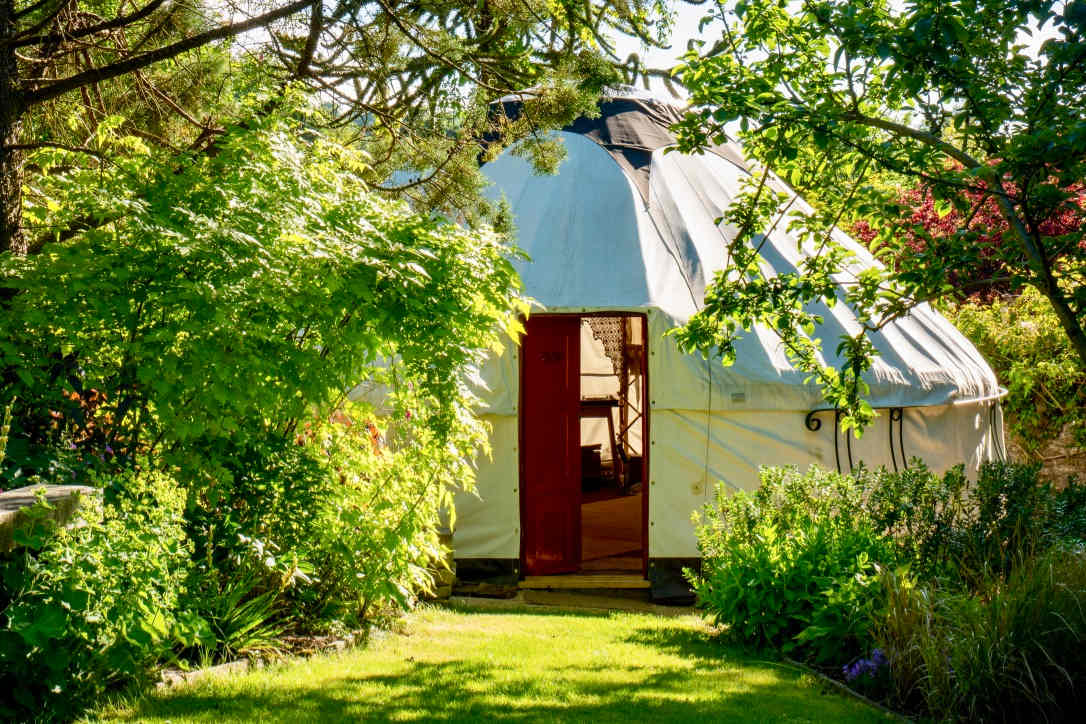 Yurt and Walled Garden
